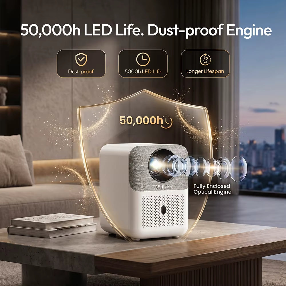 U4 LOVE 1 Smart Mini Home Theater Projector 4K 1080P Video Android WIFI for Smartphone Cinema